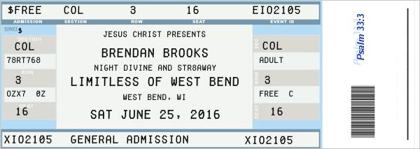 Night Divine played with Brendan Brooks on June 25, 2016