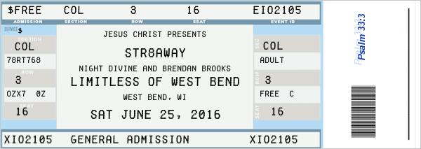 Night Divine played with Str8Away on June 25, 2016