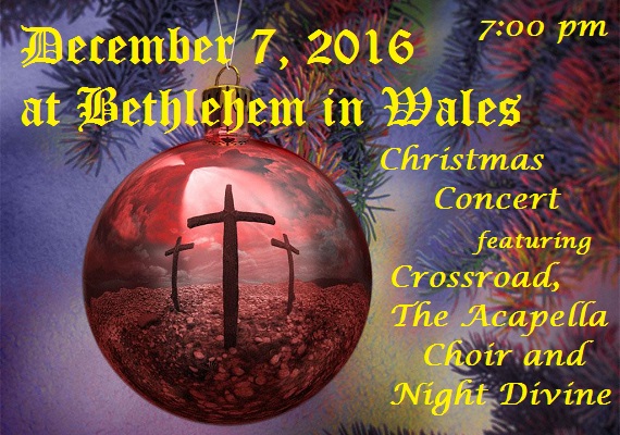 Night Divine joined Crossroad and the Acapella Choir for a special Christmas celebration at Bethlehem Lutheran Church in Wales, WI.